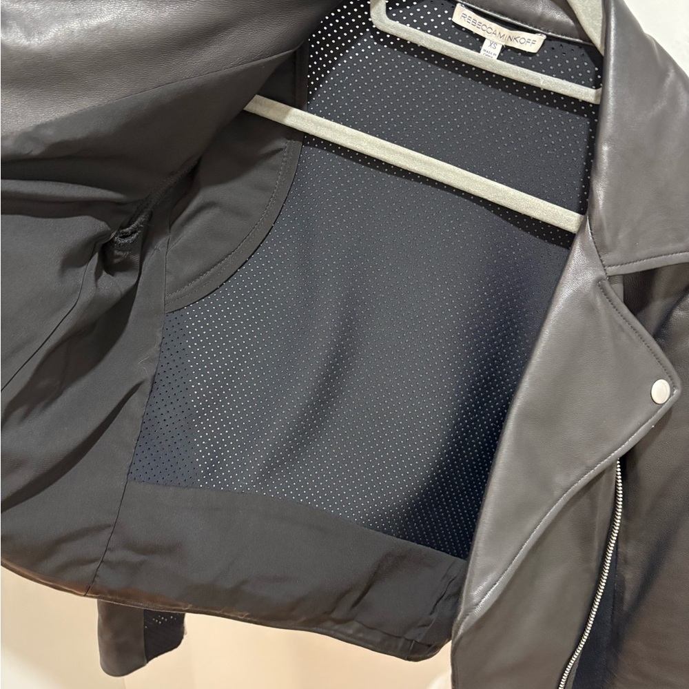Rebecca Minkoff Black Leather Jacket - Picture 10 of 11